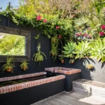 Outside Garden fountain